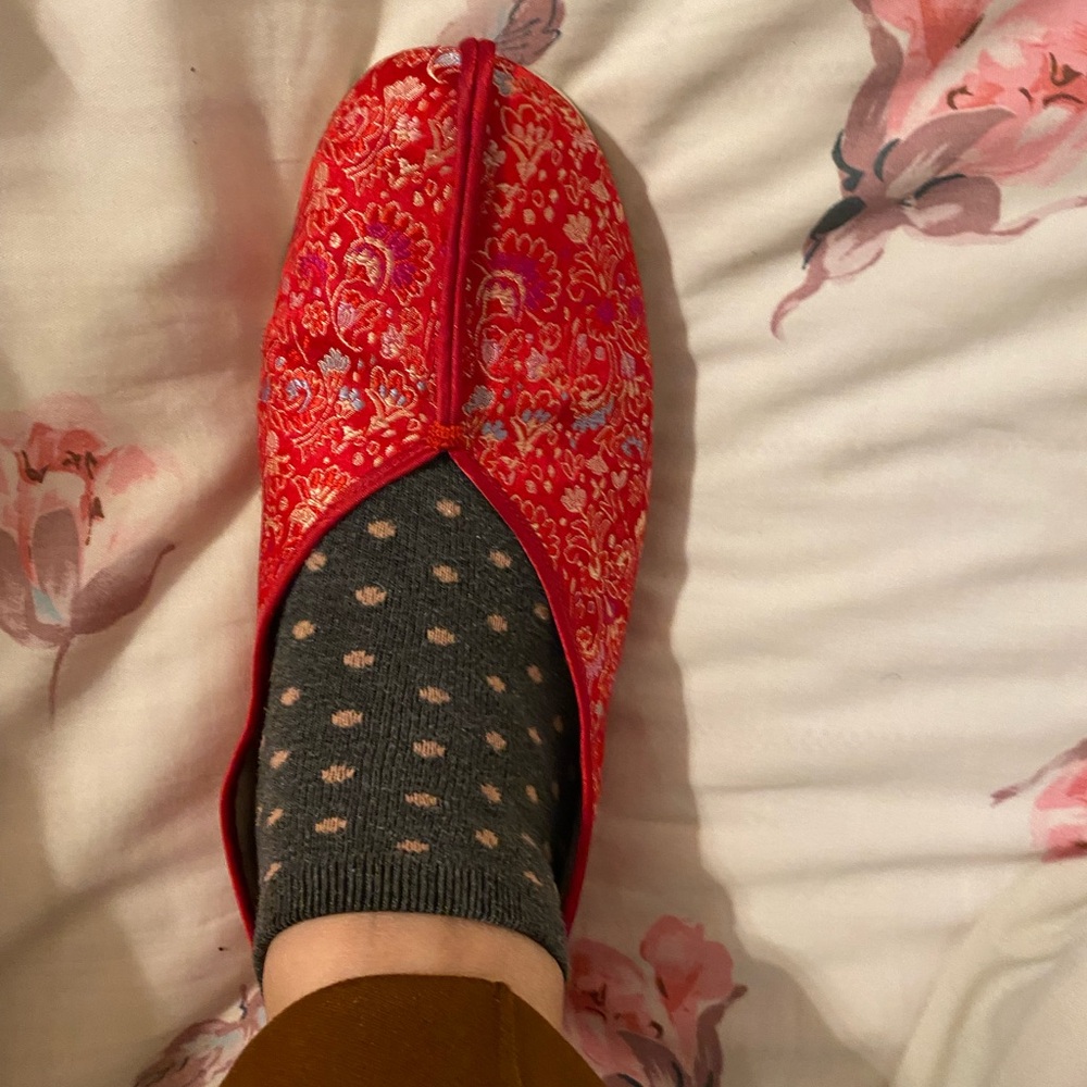 Chinese embroidered silk shoes 8 size - Picture 9 of 12